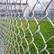50 * 50mm Hot Dip Galvanized Chain Link Wire Mesh Fence สําหรับเครือสนามฟุตบอล