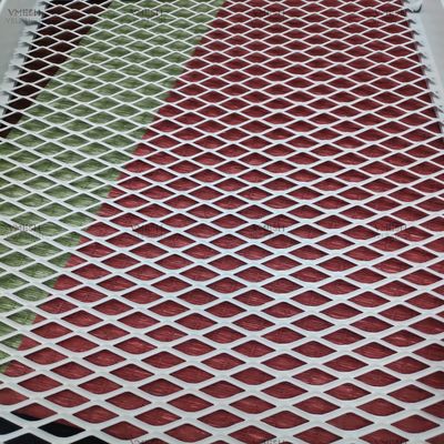 แผงเพดานตาข่ายโลหะขยายสังกะสี 1.2 * 2.4 ม. สำหรับการออกแบบตกแต่งภายใน