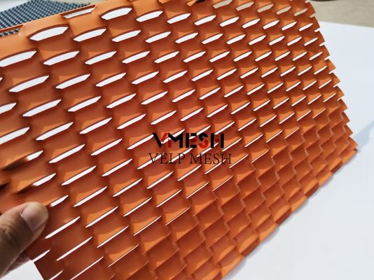 เครื่องประดับอลูมิเนียมขยาย Mesh หลังคาหน้าผาโลหะ Mesh โลหะแผ่นแยก