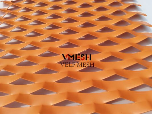 PVDF อลูมิเนียมหน้าตา Mesh สร้างโลหะแผ่นขยาย