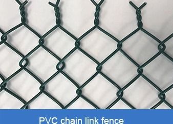 ASTM E2016 แผงรั้วสวน Cyclone 6 Ft Vinyl Coated Chain Link Fence