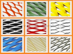 ขาวเคลือบผนังเคลือบผนังขยายโลหะหน้าต่าง Mesh