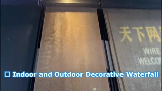 แขวนงานแต่งงานม่านน้ำในร่มน้ำตกหน้าจอน้ำพุฉากกั้นตกแต่ง