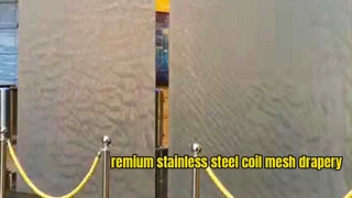 ผ้าม่านม้วนตาข่ายโลหะม่านน้ำสแตนเลส