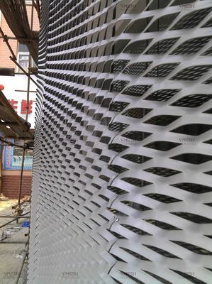 พื้นผิวโลหะ Mesh อลูมิเนียมขยาย 3003 ปรับแต่ง