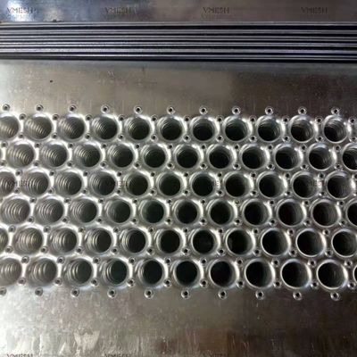 Hot Dip Galvanized 5 Hole Round Channel Perf O Grip Grating 300 มิลลิเมตร