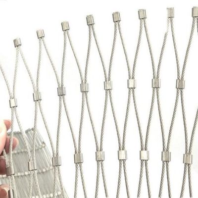สายใยเหล็กไร้ขัด 80x80mm สําหรับกรงสัตว์สวนสัตว์