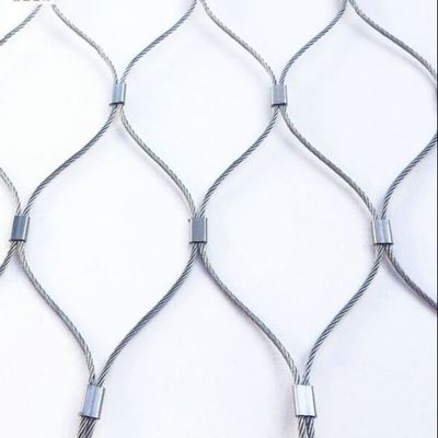 โลหะไร้สแตนเลส สวนสัตว์ Mesh รั้ว ความแข็งแรงสูง สายใยสาย Net