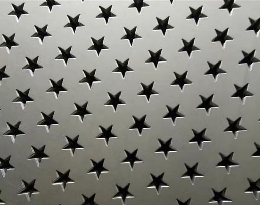 การออกแบบตามสั่ง กลมสามเหลี่ยมหลุม อลูมิเนียม สแตนเลส กระดาษ perforated สําหรับ Mesh ประดับ