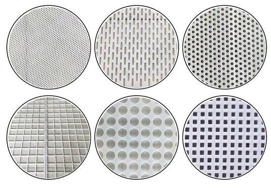 การเคลือบผง ทองแดง สีทองเหลือง ผงผึ้ง ช่องกลม ช่องโลหะ Mesh ผนังโลหะ perforated
