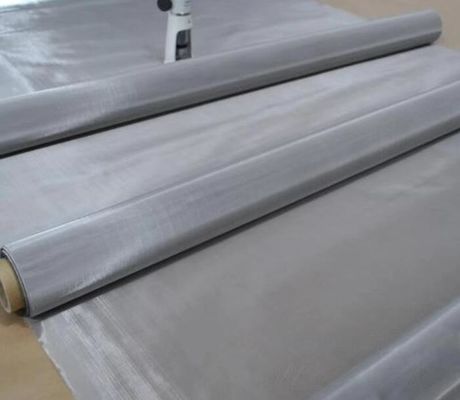 ความกว้าง 1 เมตร 300-400 มิกรออน สแตนเลส Mesh Sheet Plain Dutch Woven