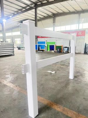 ASTM PVC รั้วโรงเลี้ยงม้า 2 รีล สีขาว สีเทา