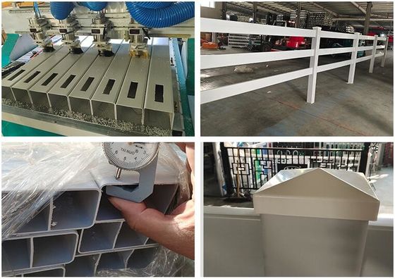รั้วไวนิลกลางแจ้ง 1.5 * 2.5m สีขาว PVC รั้วรถไฟ
