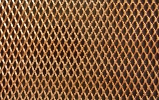 ทองแดง ไดมอนด์ขยาย Mesh โลหะสําหรับ EMI ป้องกัน 0.02-4mm