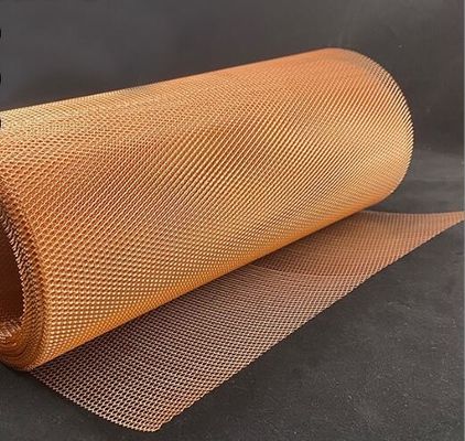 ทองแดง ไดมอนด์ขยาย Mesh โลหะสําหรับ EMI ป้องกัน 0.02-4mm