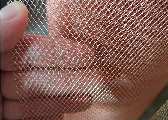 ทองแดง ไดมอนด์ขยาย Mesh โลหะสําหรับ EMI ป้องกัน 0.02-4mm