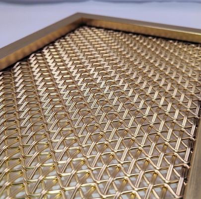 ฉากกั้นลายสานสถาปัตยกรรมสแตนเลสสตีลขัดเงาสำหรับม่านตกแต่งห้อง