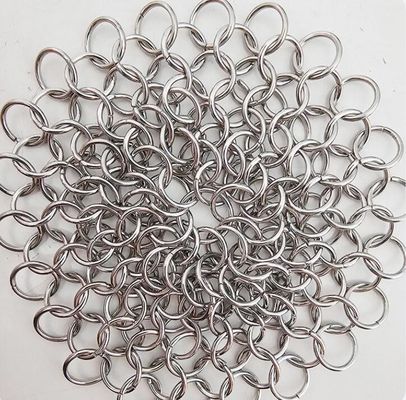 Brass Antique Finish Ring Mesh Curtain for Interior Design Partition Divider Stainless Steel Woven Ring Mesh