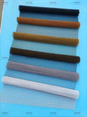 ผ้าม่านม้วนลวดโลหะสถาปัตยกรรมที่มีสีต่างกันสำหรับการตกแต่ง