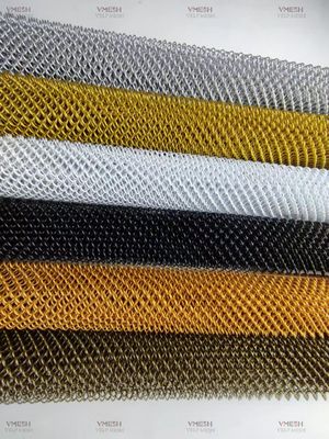 สีเทา อลูมิเนียมตกแต่ง Chain Link Mesh ผ้าม่านสําหรับจอแยก