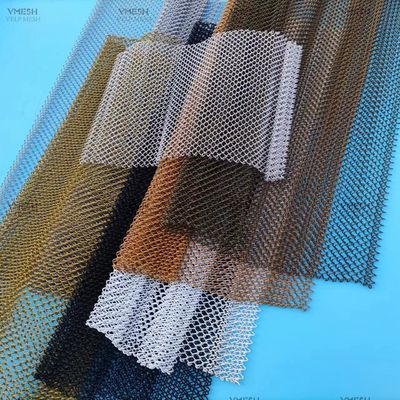 สีสันผสมผสานสถาปัตยกรรม Mesh โลหะ Mesh Chain Link ผ้าม่าน