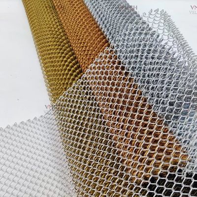 สายโซ่เครือข่ายโลหะ Mesh ห้องแบ่งผ้าม่าน 6x6mm Powder Coated