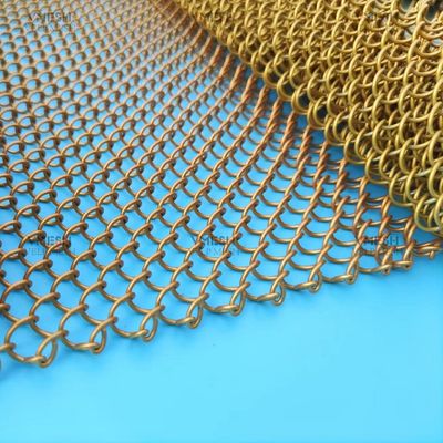 ม่านตาข่ายโลหะอะลูมิเนียม Chain Link - เคลือบผงกันสนิม
