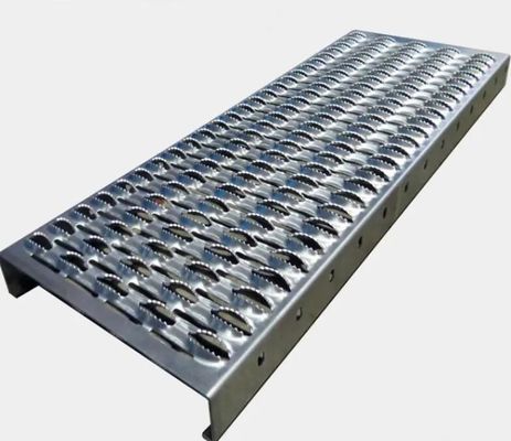 อัลลูมิเนียม สแตนเลส ปลอดภัย Grating ระดับบันได 1-4m ความยาว