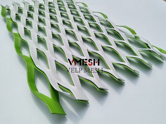 0.5mm ความหนาอะลูมิเนียมขยาย Mesh สายเหล็กสําหรับแผ่นผนัง