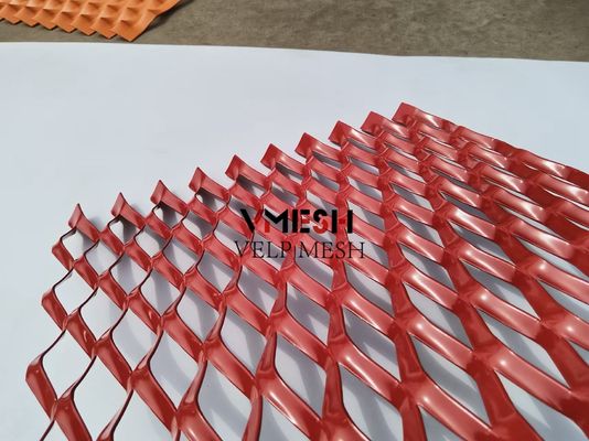 เครื่องประดับอลูมิเนียมขยาย Mesh หลังคาหน้าผาโลหะ Mesh โลหะแผ่นแยก