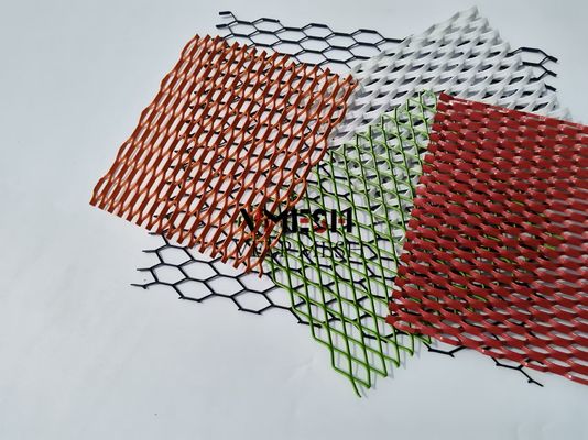 เครื่องประดับอลูมิเนียมขยาย Mesh หลังคาหน้าผาโลหะ Mesh โลหะแผ่นแยก