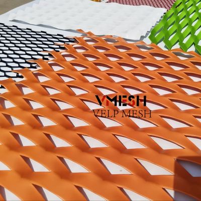 คุณภาพสูงผนังแผ่นขยาย Perforated Screen โลหะสาย Mesh
