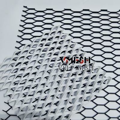 แผ่น Mesh โลหะอัลลูมิเนียมผสมเบาขยายโลหะสําหรับการออกแบบภายใน