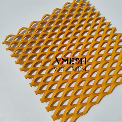 แผ่น Mesh โลหะอัลลูมิเนียมผสมเบาขยายโลหะสําหรับการออกแบบภายใน