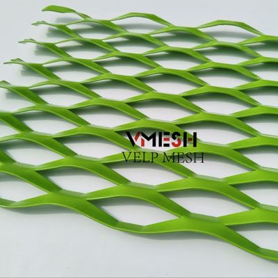 สกรีนตกแต่งทรงหกเหลี่ยม แผ่นโลหะ อลูมิเนียมกรีด สาย Mesh