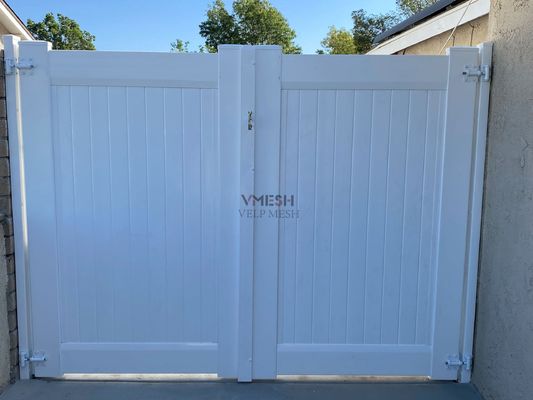 6 ฟุต*8 ฟุตสแควร์ โพส ราคาถูก Vinyl Fencing สําหรับสวนหลังบ้าน