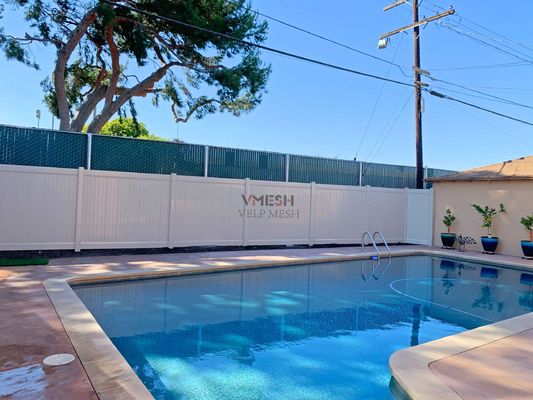 100% Virgin 8 Ft Vinyl Fence แผ่นกันน้ํา บ้าน