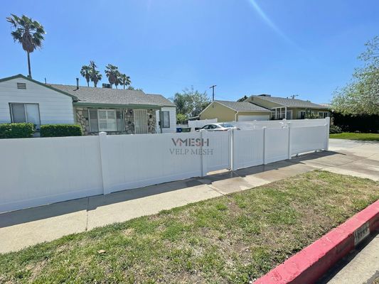 100% Virgin 8 Ft Vinyl Fence แผ่นกันน้ํา บ้าน
