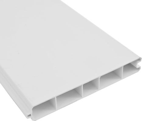 รั้วความเป็นส่วนตัว PVC ขาวกันอากาศ 6Hx8W สําหรับบ้านสวน