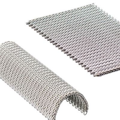 เครื่องประดับสแตนเลสสแตนเลส Flat Spiral Woven Wire Mesh สําหรับกําแพงผ้าม่าน