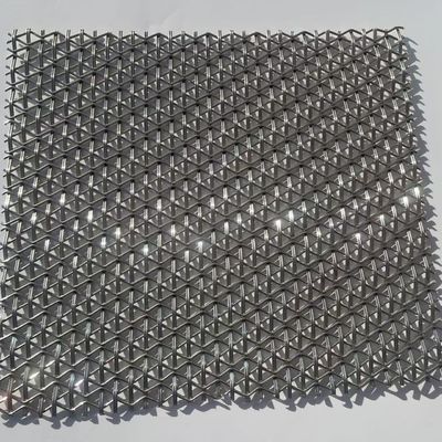 สแตนเลสสถาปัตยกรรม Woven Wire Mesh สําหรับหน้าผนัง Partitions