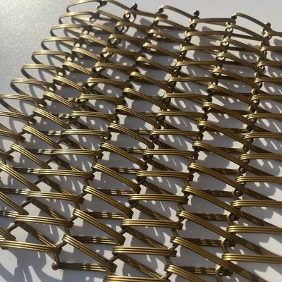 สแตนเลสสถาปัตยกรรม Woven Wire Mesh สําหรับหน้าผนัง Partitions