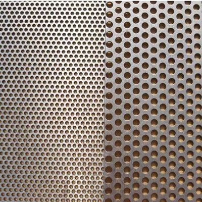 1.2 มิลลิเมตรหนาอลูมิเนียมเหล็กกระปุกเจาะ Mesh สําหรับระบบระบายน้ํา