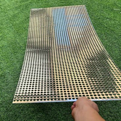 พาวเดอร์โค้ท แฟชั่นภายนอกสถาปัตยกรรม การตกแต่ง แผ่นโลหะอลูมิเนียม perforated