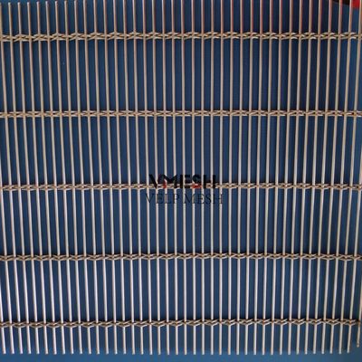 ม่านตาข่ายสแตนเลสลายสานแบบพับได้สำหรับม่านบังแดดในร่ม