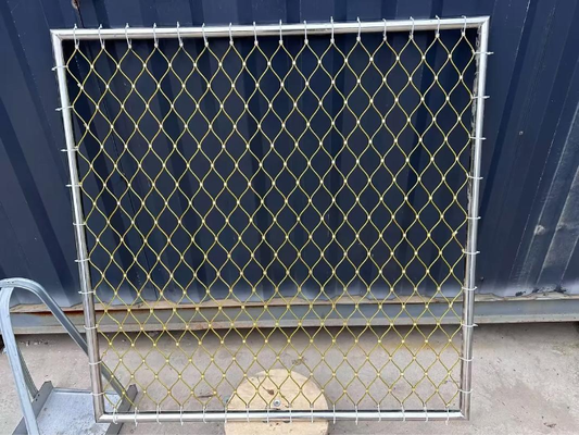 Weather Resistant Anti Corrosion Stainless Steel Cable Mesh and Stainless Steel Rope Mesh for Bridge And Staircase Protection
