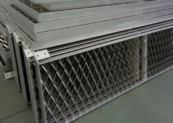 อลูมิเนียมขยาย Mesh โลหะสําหรับตกแต่งสถาปัตยกรรม 1x2m