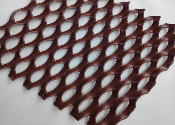 อลูมิเนียมขยาย Mesh โลหะสําหรับตกแต่งสถาปัตยกรรม 1x2m