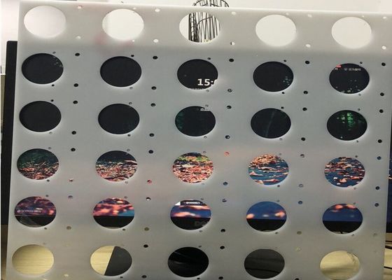 แผ่นตาข่ายพลาสติกเจาะรู PP HDPE เกรดอาหาร 0.5-3.5 มม.