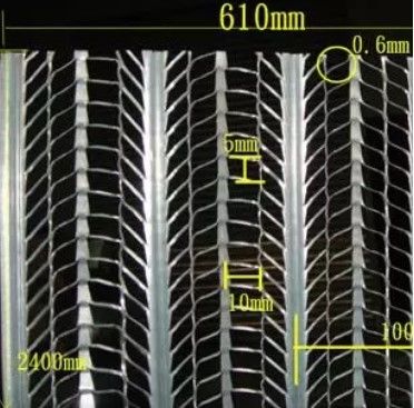 ตะแกรงเหล็กฉีกเคลือบสังกะสีพร้อมคุณสมบัติทนทานต่อการกัดกร่อนและทนไฟสำหรับผนังภายใน